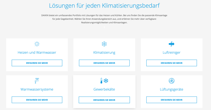 Überblick über die Geschäftstätigkeit von Daikin Industries